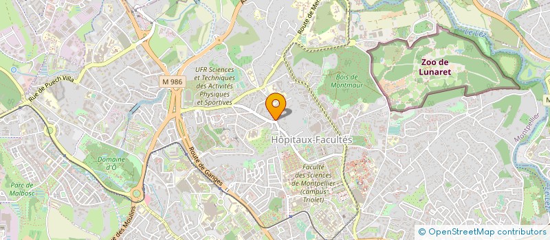 localisation de l'entreprise MONSIEUR JEAN PEPOUSSAT à MONTPELLIER