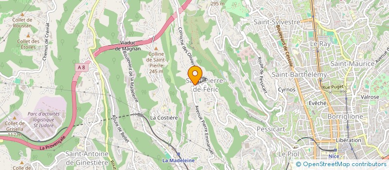 localisation de l'entreprise MONSIEUR JEAN PERADOTTO à NICE