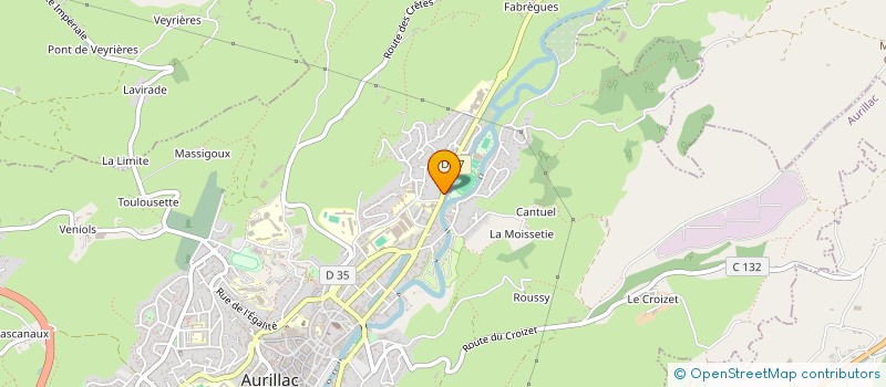 localisation de l'entreprise MONSIEUR JEAN PERES-LABOURDETTE  AURILLAC