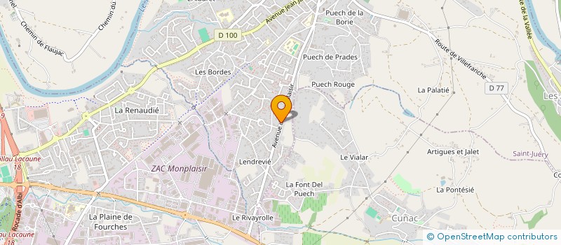 localisation de l'entreprise MONSIEUR JEAN PEREZ  SAINT-JUERY