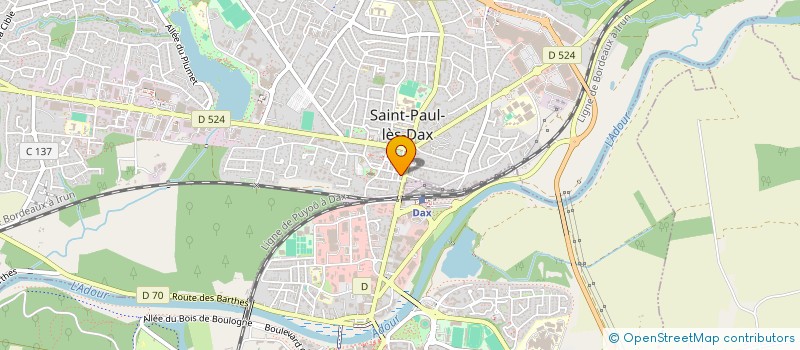 localisation de l'entreprise MONSIEUR JEAN PEREZ à SAINT-PAUL-LES-DAX