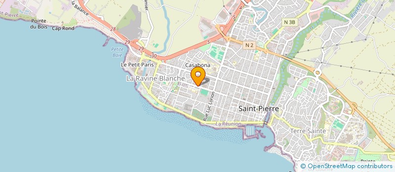 localisation de l'entreprise MONSIEUR JEAN PEREZ à SAINT-PIERRE