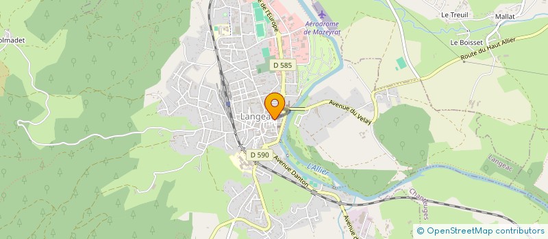 localisation de l'entreprise MONSIEUR JEAN PEREZ  LANGEAC