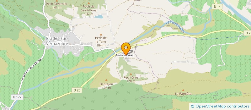 localisation de l'entreprise MONSIEUR JEAN PEREZ  PRADES-SUR-VERNAZOBRE