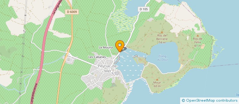 localisation de l'entreprise MONSIEUR JEAN PEREZ  PEYRIAC-DE-MER