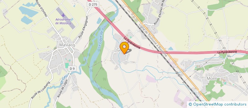 localisation de l'entreprise MONSIEUR JEAN PEREZ  MASLACQ