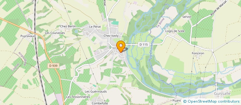 localisation de l'entreprise MONSIEUR JEAN PERILLAUD à SAINT-GENIS-D'HIERSAC