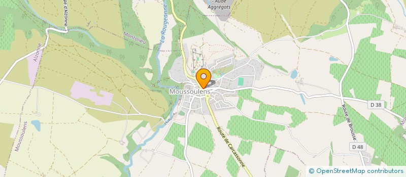 localisation de l'entreprise MONSIEUR JEAN PERILLOUX  MOUSSOULENS