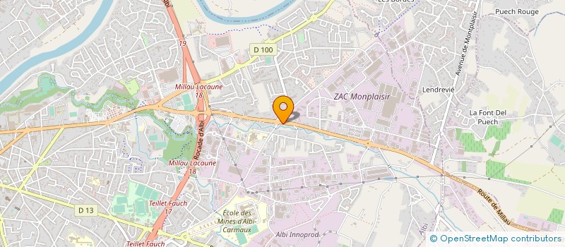 localisation de l'entreprise MONSIEUR JEAN PERLACIA  ALBI