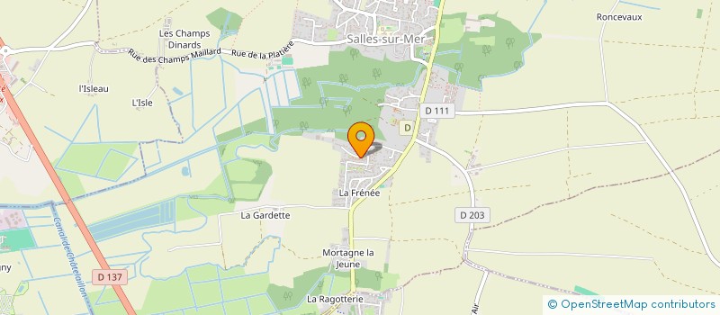 localisation de l'entreprise MONSIEUR JEAN PERLADE  SALLES-SUR-MER