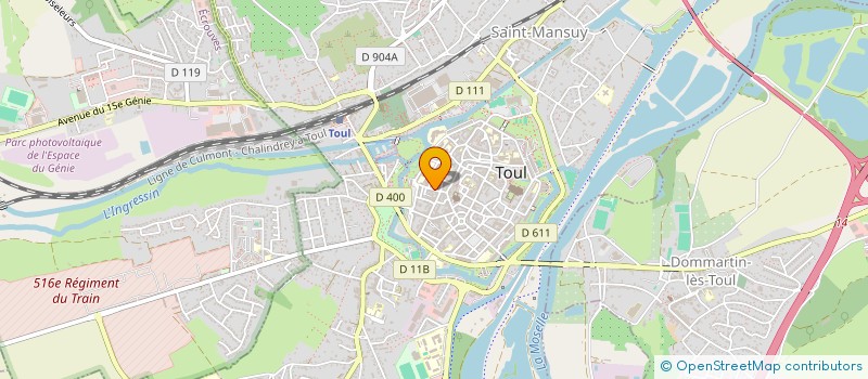 localisation de l'entreprise MONSIEUR JEAN PERNY  TOUL