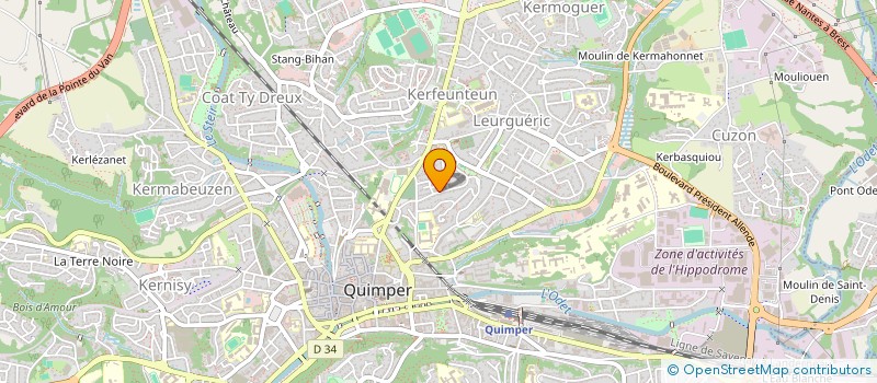 localisation de l'entreprise MONSIEUR JEAN PERO à QUIMPER