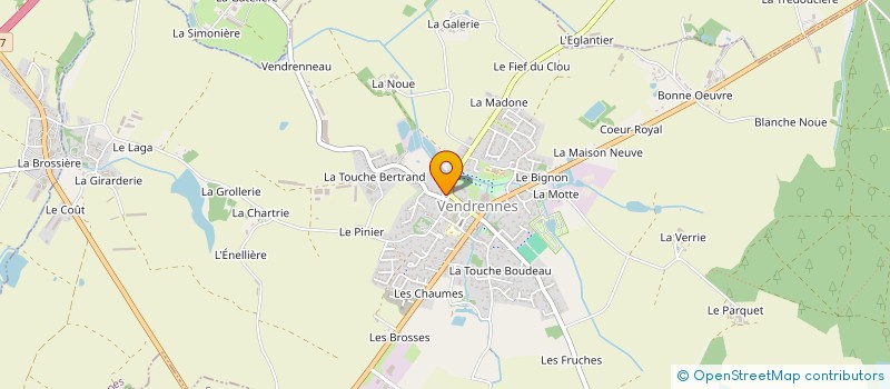 localisation de l'entreprise MONSIEUR JEAN PEROCHEAU  VENDRENNES