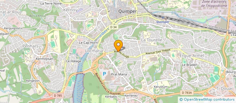 localisation de l'entreprise MONSIEUR JEAN PERON à QUIMPER