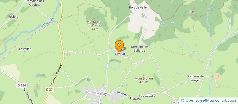 localisation de l'entreprise MONSIEUR JEAN PERRAUDIN  MILLAY