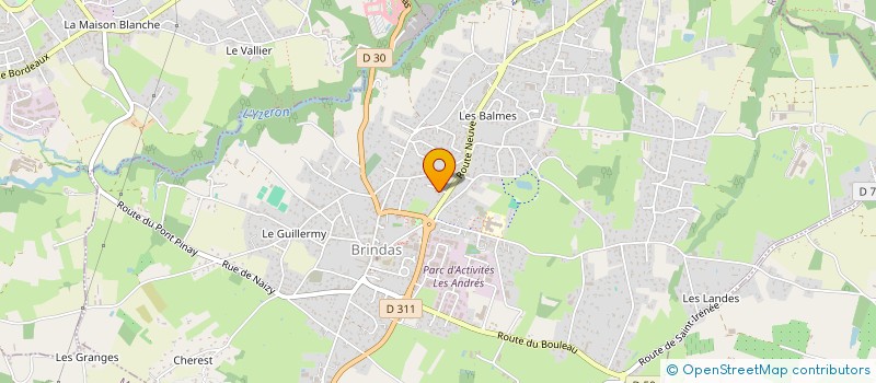 localisation de l'entreprise MONSIEUR JEAN PERRET  BRINDAS