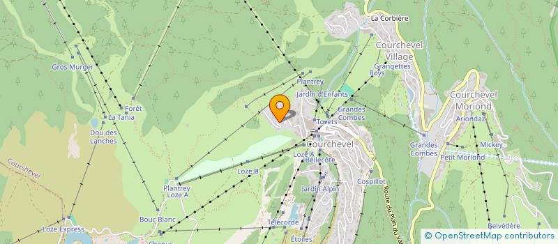 localisation de l'entreprise MONSIEUR JEAN PERRIER à COURCHEVEL