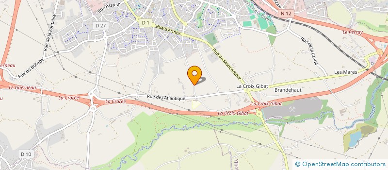 localisation de l'entreprise MONSIEUR JEAN PERRIGAULT  TREGUEUX