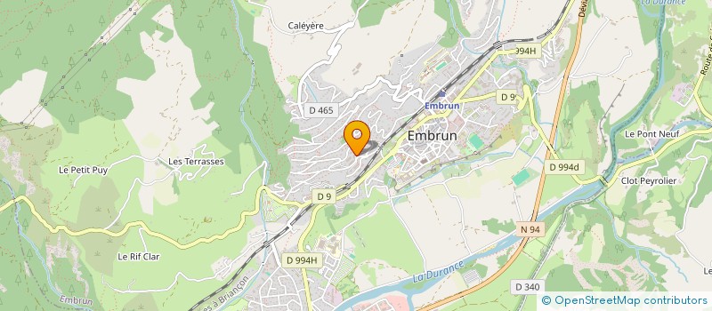 localisation de l'entreprise MONSIEUR JEAN PERRIN  EMBRUN