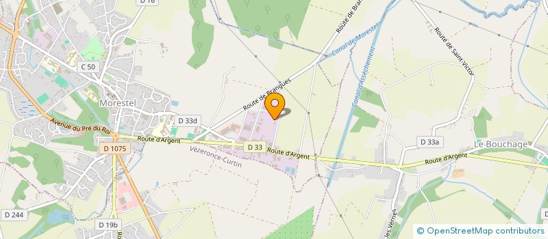 localisation de l'entreprise MONSIEUR JEAN PERRIN  MORESTEL