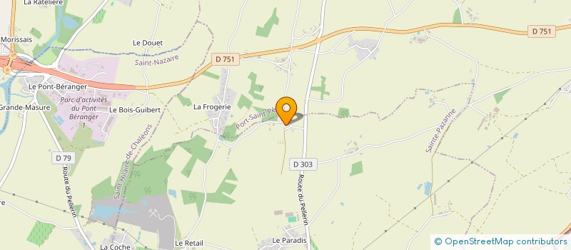 localisation de l'entreprise MONSIEUR JEAN PERROCHAUD  SAINTE-PAZANNE