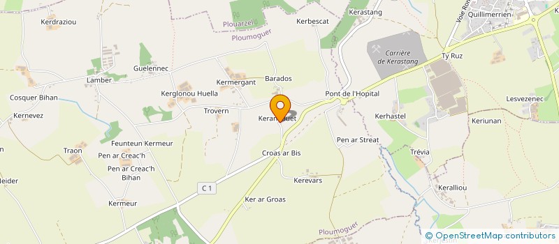 localisation de l'entreprise MONSIEUR JEAN PERROT  PLOUMOGUER