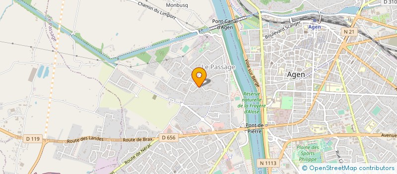 localisation de l'entreprise MONSIEUR JEAN PERROT  LE PASSAGE