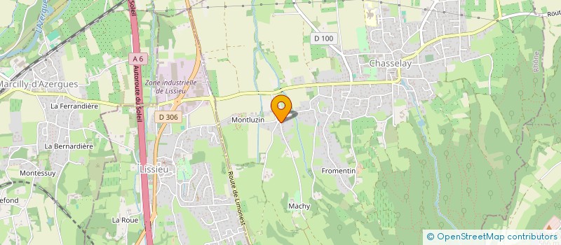 localisation de l'entreprise MONSIEUR JEAN PERROUX  CHASSELAY