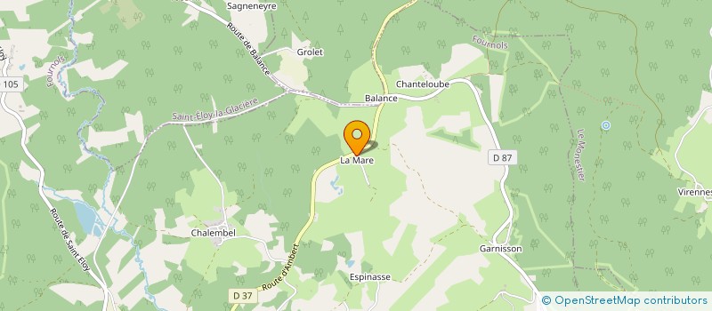 localisation de l'entreprise MONSIEUR JEAN PERRUFFEL  FOURNOLS