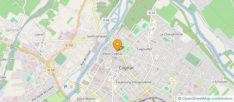 localisation de l'entreprise MONSIEUR JEAN PERSEE à COGNAC