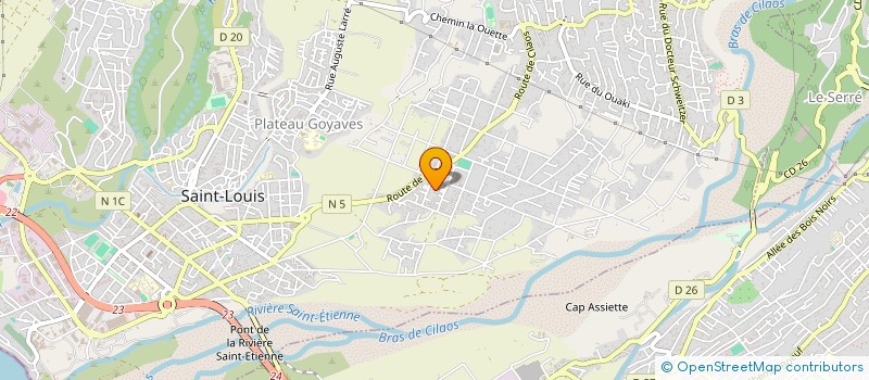 localisation de l'entreprise MONSIEUR JEAN PERSEE  SAINT-LOUIS