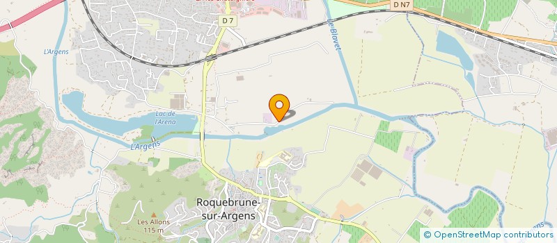 localisation de l'entreprise MONSIEUR JEAN PERSOLJA à ROQUEBRUNE-SUR-ARGENS