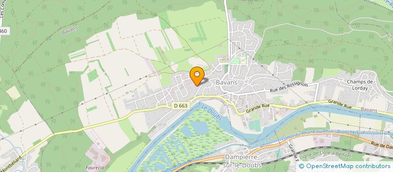 localisation de l'entreprise MONSIEUR JEAN PERSONENI  BAVANS