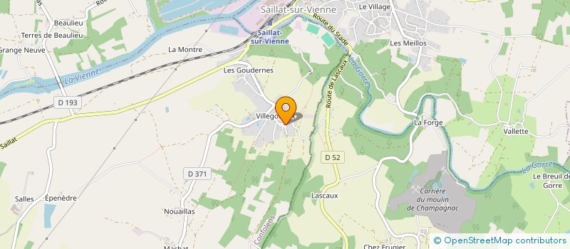 localisation de l'entreprise MONSIEUR JEAN PERUCAUD à CHABRAC