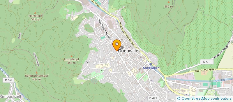 localisation de l'entreprise MONSIEUR JEAN PERUCHETTI  GUEBWILLER