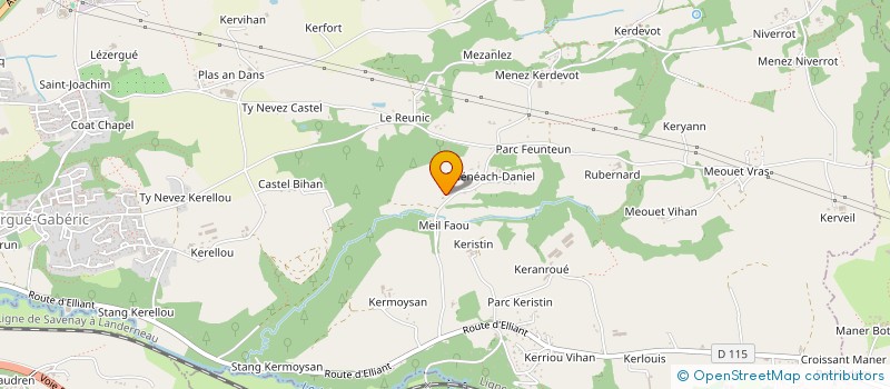 localisation de l'entreprise MONSIEUR JEAN PETILLON  ERGUE GABERIC