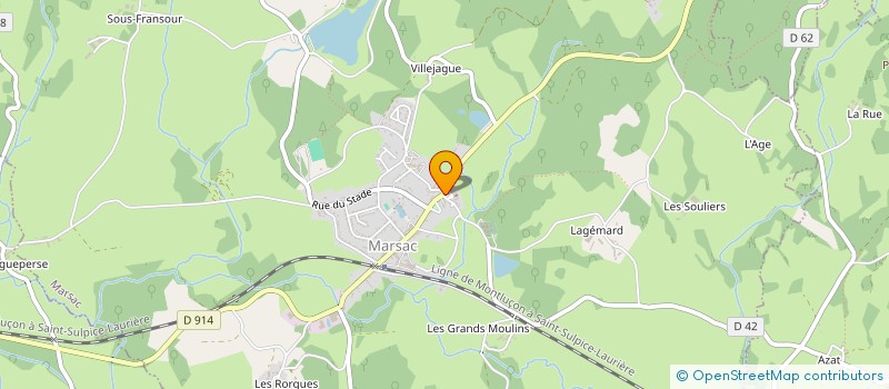 localisation de l'entreprise MONSIEUR JEAN PETIT à MARSAC