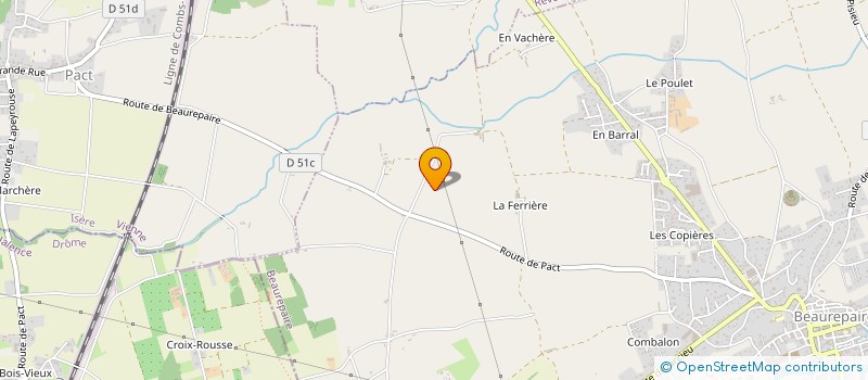 localisation de l'entreprise MONSIEUR JEAN PETIT à BEAUREPAIRE