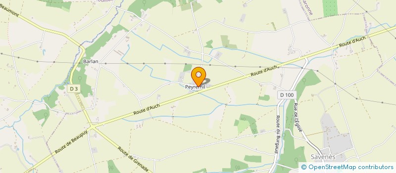 localisation de l'entreprise MONSIEUR JEAN PETIT  SAVENES