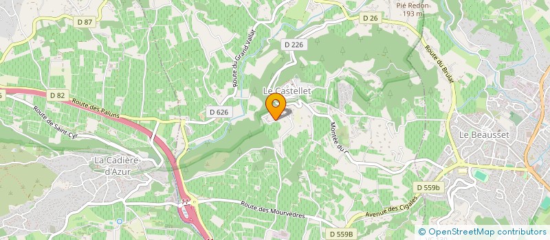 localisation de l'entreprise MONSIEUR JEAN PETIT-PAS à LE CASTELLET