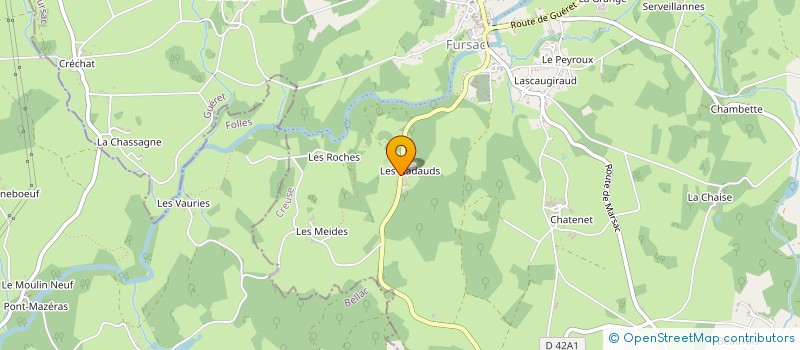localisation de l'entreprise MONSIEUR JEAN PETITALOT  FURSAC