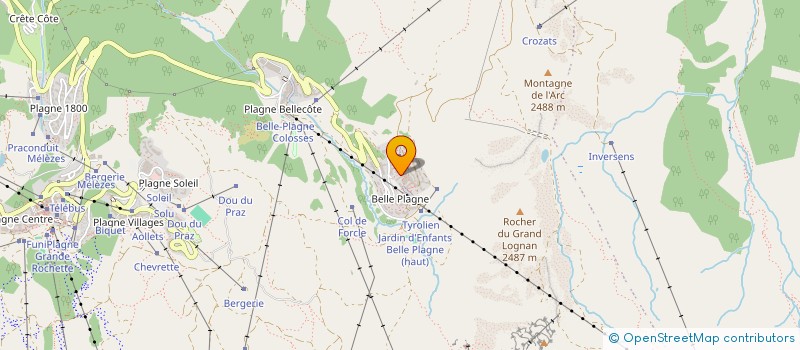 localisation de l'entreprise MONSIEUR JEAN PETTEX  LA PLAGNE TARENTAISE