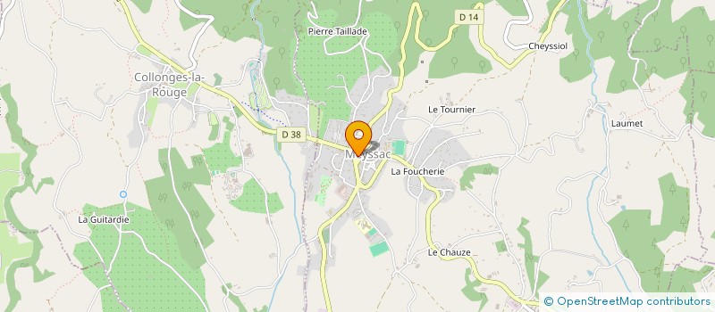 localisation de l'entreprise MONSIEUR JEAN PEUCHAMIEL  TURENNE