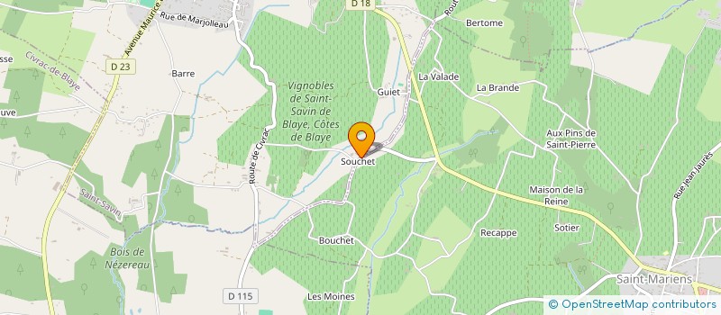 localisation de l'entreprise MONSIEUR JEAN PEY à SAINT-SAVIN