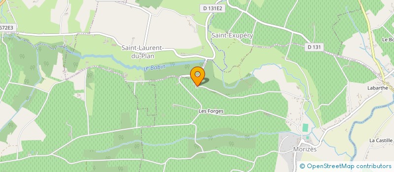 localisation de l'entreprise MONSIEUR JEAN PEYHORGUE  MORIZES