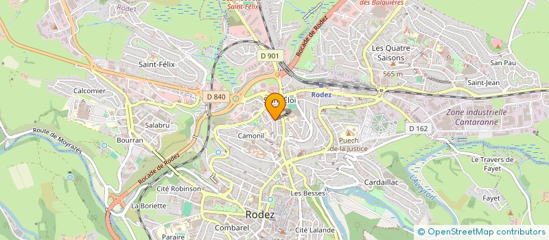 localisation de l'entreprise MONSIEUR JEAN PEYRAC  RODEZ