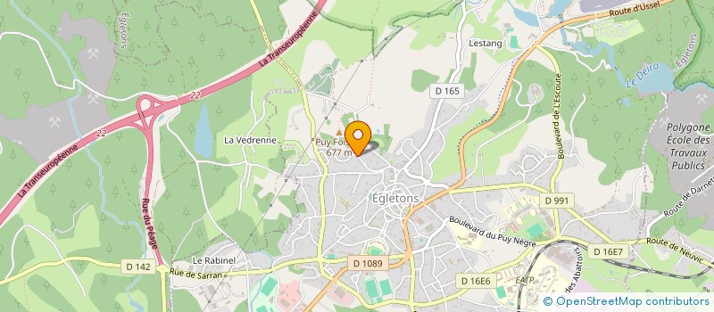 localisation de l'entreprise MONSIEUR JEAN PEYRAT à EGLETONS