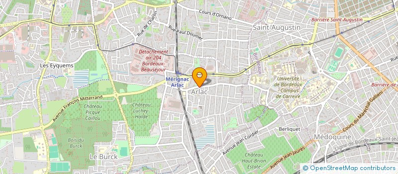 localisation de l'entreprise MONSIEUR JEAN PEYRE  MERIGNAC