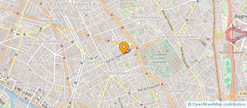 localisation de l'entreprise MONSIEUR JEAN PEYREFITTE  PARIS