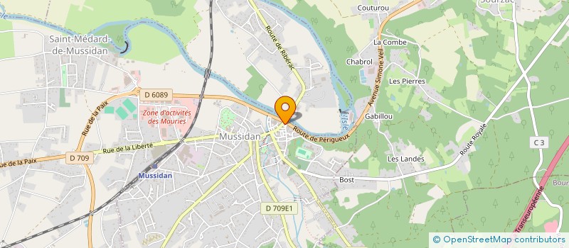 localisation de l'entreprise MONSIEUR JEAN PEYROLE  XAMBES